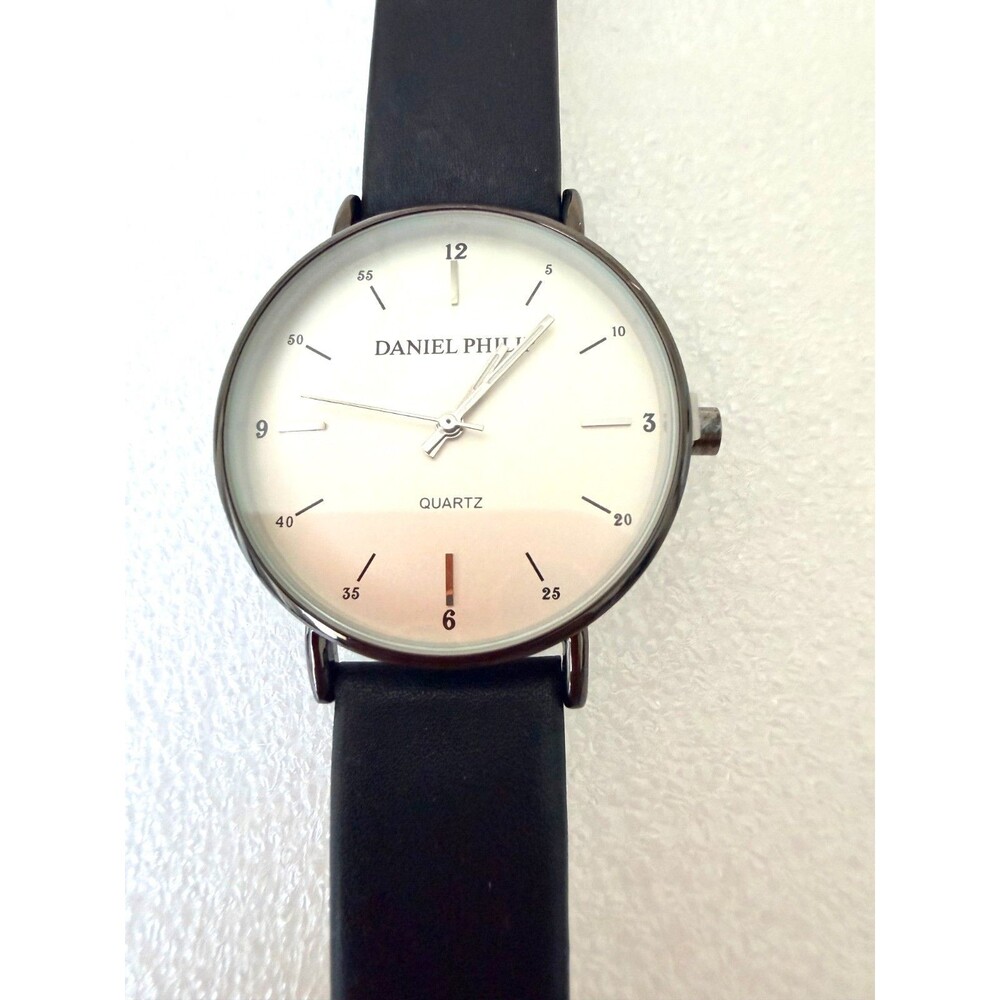 Daniel Philip "Be Free" Limited Edition Minimalist Watch Ombre Dial Black Strap